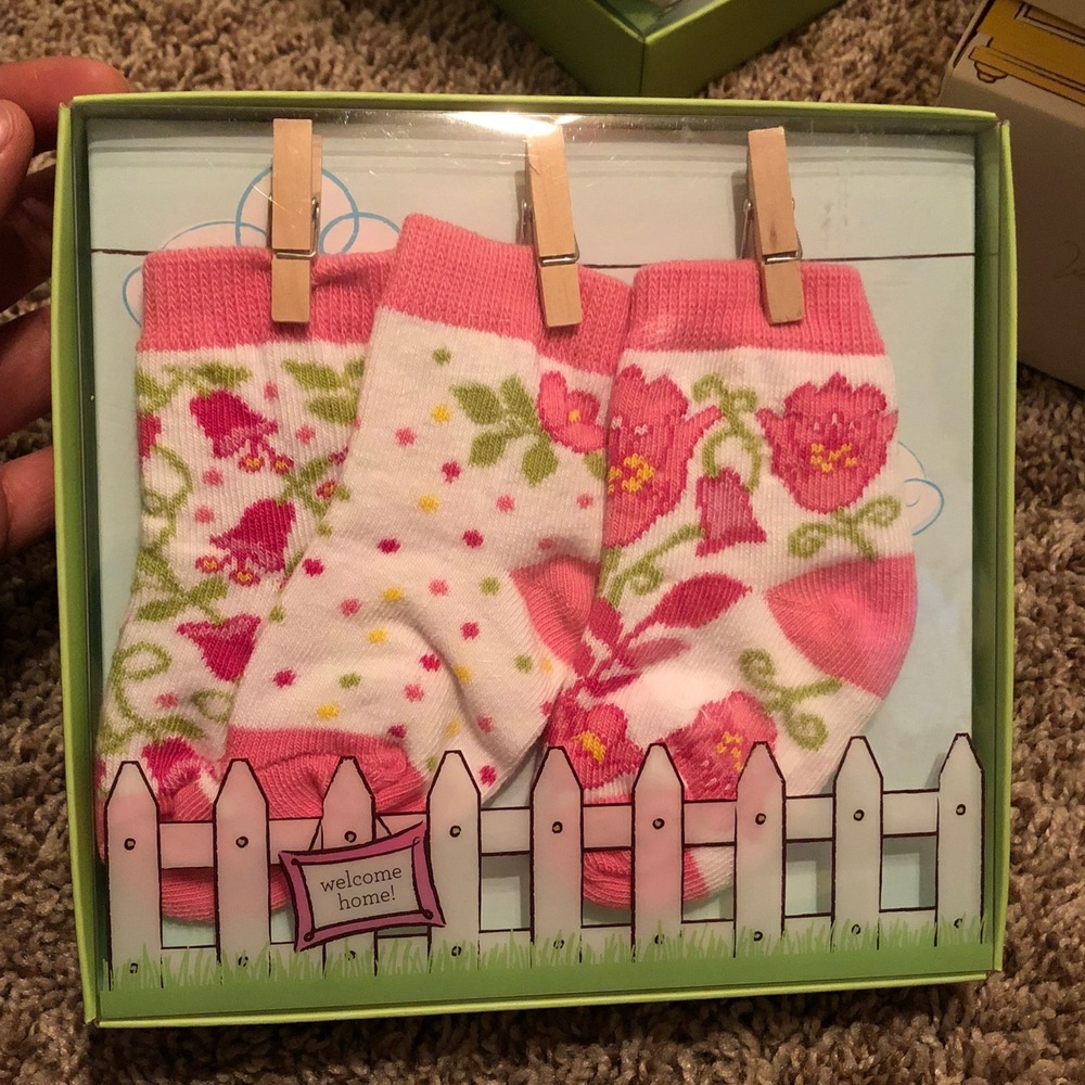 Vera Bradley Baby Lilli Bell Floral Socks 3 Pair Set 0-12 Months NIB 12769-142